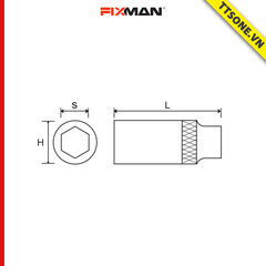 Đầu Khẩu Fixman H0516M 8-24mm - Chính Hãng