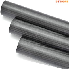 Ống Carbon 3K - Carbon 3K Tube 12mm OD x 10mm ID (1 Mét)