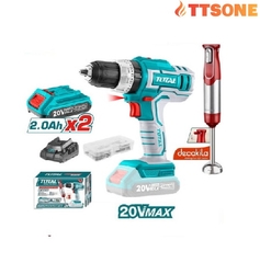 TOTAL Bộ Combo Máy Khoan Dùng Pin 20V TOSLI22112