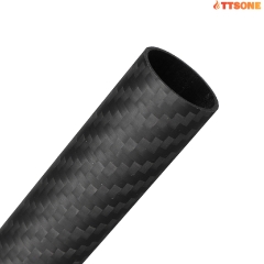Ống Carbon 3K - Carbon 3K Tube 12mm OD x 10mm ID (1 Mét)