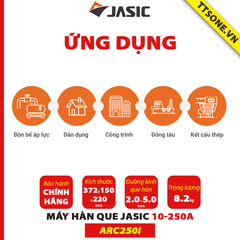 Máy hàn que ARC250I 10-250A JASIC - Chính hãng