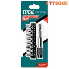 Bộ đầu tua vít 9 chi tiết TOTAL TACSD3091
