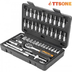 Bộ Tuýp 1/4 inch TOLSEN 15138 (46 món)