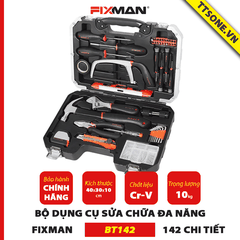 Bộ Dụng Cụ Sửa Chữa Cơ Khí 142 Chi Tiết FIXMAN BT142 - Chính hãng