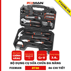 Bộ Dụng Cụ Sửa Chữa Cơ Khí 46 Chi Tiết FIXMAN BT46 - Chính hãng