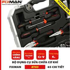 Bộ Dụng Cụ Sửa Chữa Cơ Khí 65 Chi Tiết FIXMAN BT65 - Chính hãng