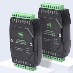 Mô-đun đầu ra tương tự công nghiệp 8 kênh, chuyển đổi DA 12 bit, hỗ trợ đầu ra điện áp hoặc dòng điện đồng thời 8 kênh, nguồn điện áp rộng DC 7~36V