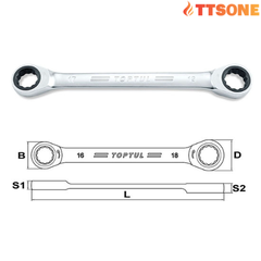 Cờ lê 2 đầu vòng tự động TOPTUL