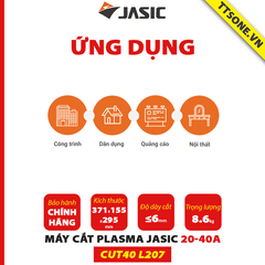 Máy Cắt Kim Loại Công Nghệ Hồ Quang PLASMA CUT40 L207 JASIC - Chính hãng