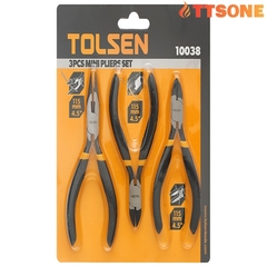 Bộ 3 kìm mini 4.5”,115mm TOLSEN 10038