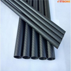 Ống Carbon 3K - Carbon 3K Tube 12mm OD x 10mm ID (1 Mét)