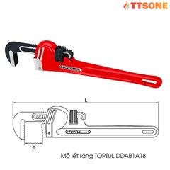 Mỏ lết răng TOPTUL