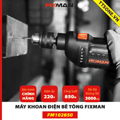 Máy Khoan Điện Cầm Tay FIXMAN FM102850 thêm 3 phụ kiện - Chính hãng