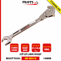 Cờ Lê Linh Hoạt MUSTTOOL IM-WH19 19mm - Chính hãng