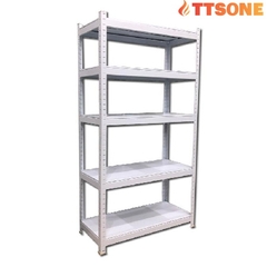 Kệ Tấm Thép 5 Tầng 81cmx38cmx183cm Màu Trắng FABINA
