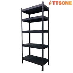 Kệ Tấm Thép 5 Tầng 81cmx38cmx183cm Màu Đen FABINA