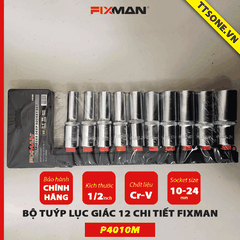 Bộ Tuýp Lục Giác 10 Chi Tiết Fixman P4010M - Chính Hãng