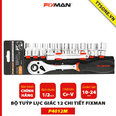 Bộ Tuýp Lục Giác 12 Chi Tiết FIXMAN P4012M - Chính Hãng