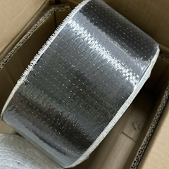 Băng vải Carbon fabric UD 12K 200gsm - KUD200G 100m x 10cm