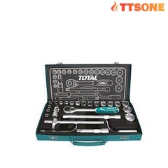 Bộ 24 cái socket 1/2" cần 2 chiều Total THT141253