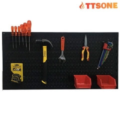 Tấm Lưới Pegboard Màu Đen Kèm Phụ Kiện Treo FABINA