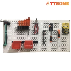 Tấm Lưới Pegboard Màu Trắng Kèm Phụ Kiện Treo FABINA