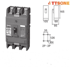 Cầu Dao MCCB 3P 225A 50kA/25kA (200V/415V) PANASONIC BBW3225KY