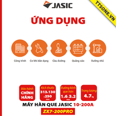 Máy hàn que ZX7-200PRO 10-200A JASIC - Chính hãng