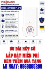 Máy tắm nước nóng trực tiếp Viessmann Vitowell Easy Premium P1 45P-V 4500W