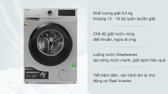 Máy giặt cửa ngang Toshiba inverter 9.5kg TW-BK105S3V(SK)