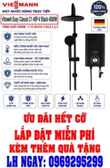 Máy tắm nước nóng trực tiếp Viessmann Vitowell Easy Classic C1 45P-V Black 4500W