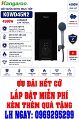Máy nước nóng trực tiếp Kangaroo KGWD45N2 Không bơm