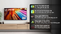 Smart Tivi LG 4K 43 inch 43UT8050PSB