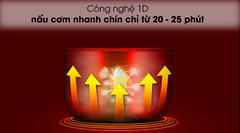 Nồi cơm nắp rời Toshiba RC-18MH1PV(F) (1.8 lít)