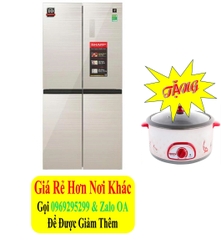 Tủ lạnh Sharp Inverter Multi Door 421 lít SJ-FXP510VG-CH