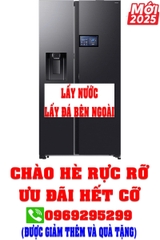 Tủ lạnh Samsung Inverter 615 lít Side By Side AI Home RS90F65D2FSV