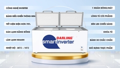 Tủ đông Darling có chế độ làm mát 970 lít Inverter 1 ngăn DMF-9779ASI