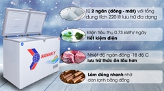 Tủ đông Sanaky VH-2899W1 (220 lít)