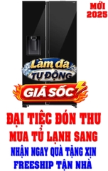 Tủ lạnh Samsung Inverter 634 lít Side By Side RS80F65J2BSV(lấy nước và đá bên ngoài)