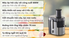 Máy ép trái cây Panasonic MJ-DJ01SRA