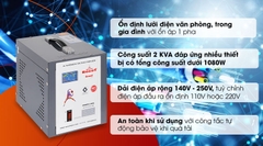 Ổn áp Robot 1 pha 2KVA 140 RENO