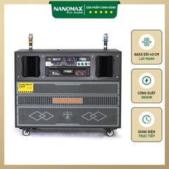 Loa Kéo Điện Nanomax Pro-909 Bass Đôi 40cm 3600w