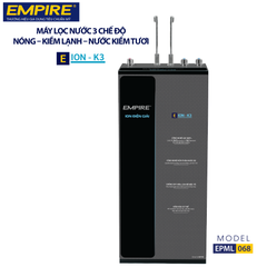 Máy lọc nước điện giải Empire ION – K3 (Nóng - Kiềm lạnh - Kiềm tươi)