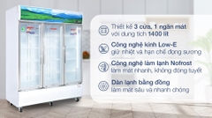 Tủ mát Sanaky 1400 lít VH-1520HP