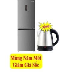 Tủ lạnh Sharp Inverter 323 lít SJ-BF330V-SL