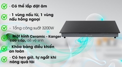Bếp từ hồng ngoại lắp âm Midea MC-IHD361