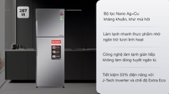 Tủ lạnh Sharp Inverter 287 lít SJ-X316E-SL