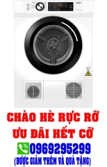 Máy sấy quần áo Aqua 7 kg AQH-V700FW (Sấy thông hơi)
