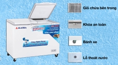 Tủ đông - mát Alaska inverter BCD-5568CI