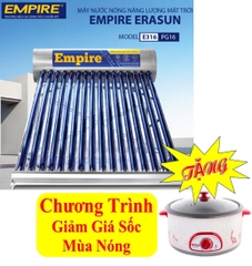 Máy năng lượng mặt trời EMPIRE 160 Lít- ERASUN E316-PG16